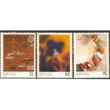 PORTUGAL 1990 SERIE COMPLETA DE ESTAMPILLAS MINT ARTE PINTURAS